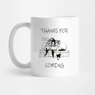 thanks for coming girls kids cute Mug